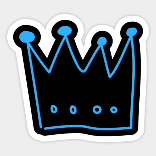 DOM'S CROWN ! (Blue) Sticker